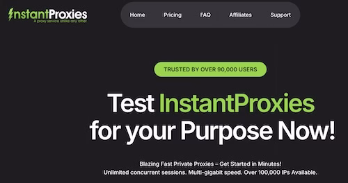 InstantProxies Best Dedicated Proxies for Social Media Automation